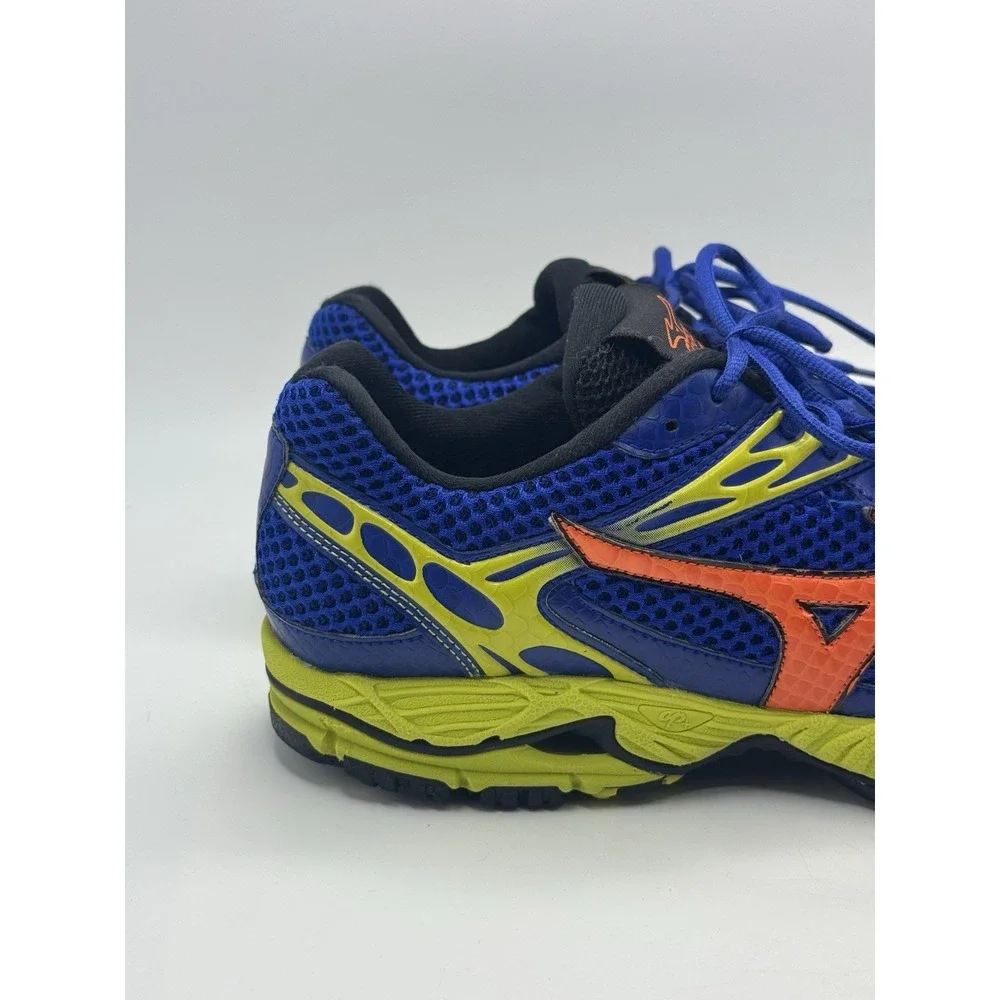 Mizuno Men's Wave Ascend 7 Trail Running Shoe Blue Orange Green Size 10